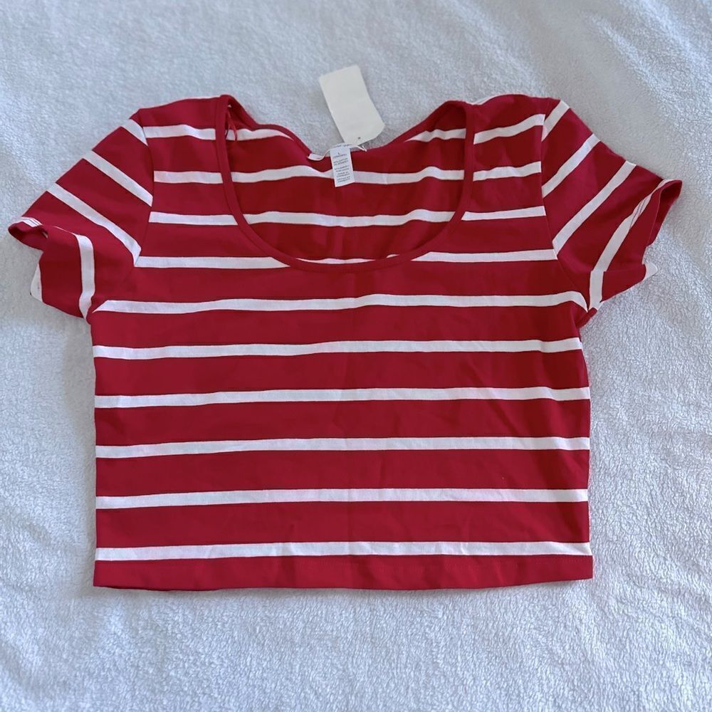 Stripped Crop Top